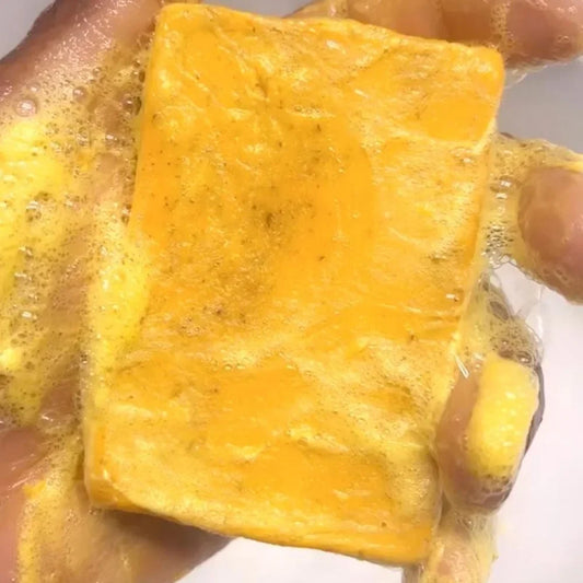 100g Turmeric Hand Made Soap, Lemon Kojic Acid Soap, Deep Cleaning For Face And Body Skin Care