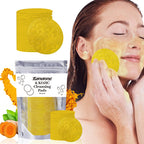 Turmeric Exfoliating Cleansing Pads for deep cleansing, brightening skin and enhancing complexion.