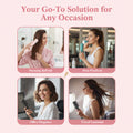 Your go-to solution for any occasion featuring a detangling scalp massage hairbrush in various settings.