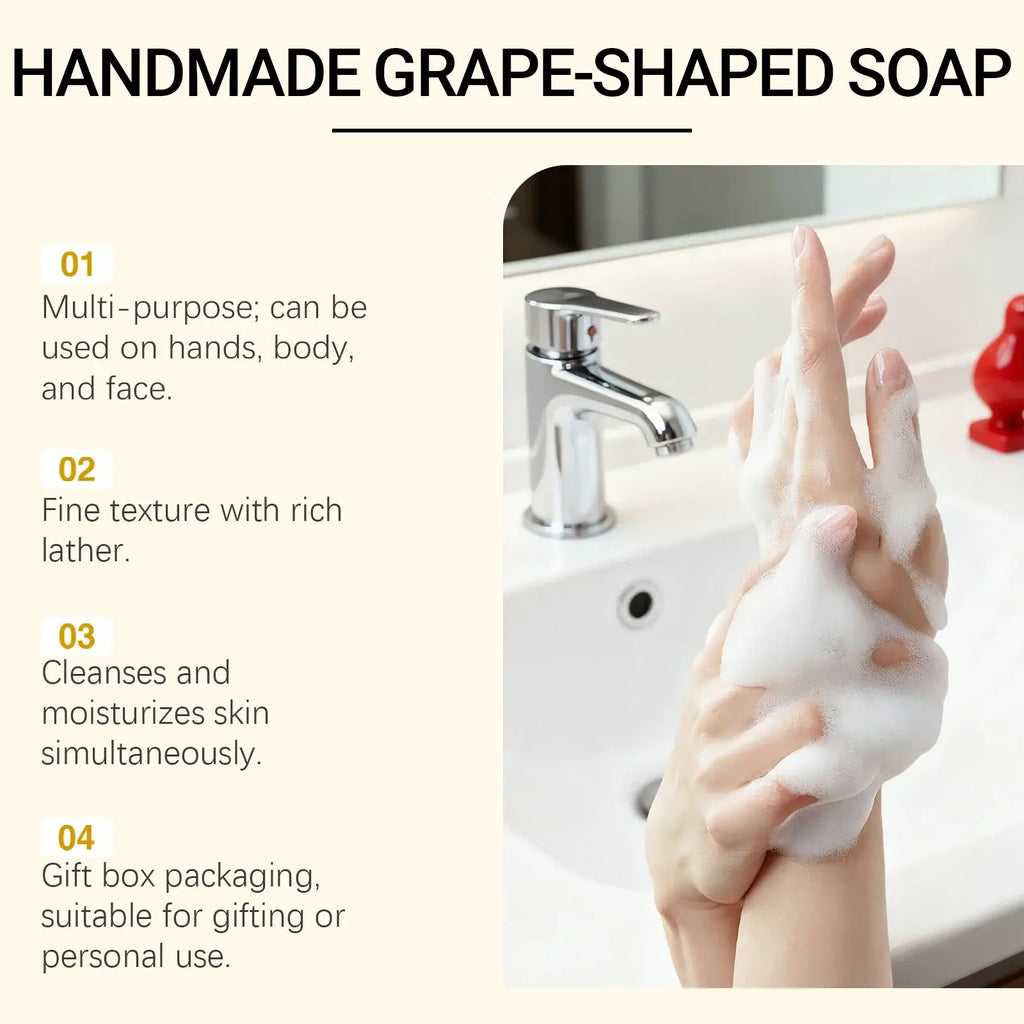 Handmade Grape Cluster Soap - WelloriaShop