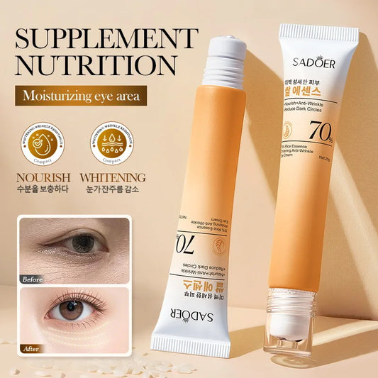 1/3/5/10Pcs Rice Essences Firming Eye Cream Anti Dark Circles Anti Wrinkle Whitening Moisturizer Korean Eyes Skin Care Cosmetics