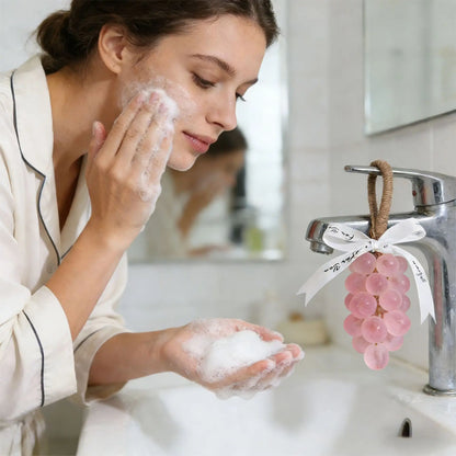 Grape Hand Soap Deep Clean Remove Dirt Hydrating Nourish Soften Hand Skin Repair Dryness Smooth Texture Delicate Handmade Soaps