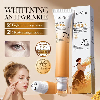 1/3/5/10Pcs Rice Essences Firming Eye Cream Anti Dark Circles Anti Wrinkle Whitening Moisturizer Korean Eyes Skin Care Cosmetics