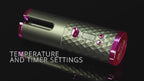 Rechargeable Automatic Hair Curler with LCD Display & Ceramic Curling Technology