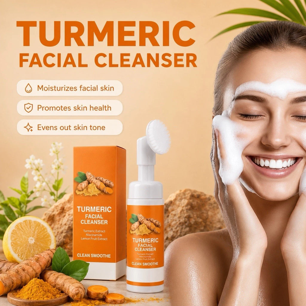 Turmeric Exfoliating Cleansing Pads, Facial Sponges for Deep Cleansing