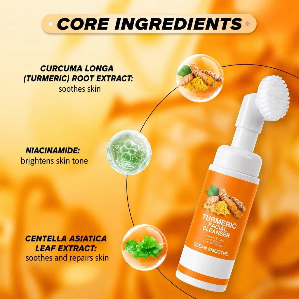Turmeric Exfoliating Cleansing Pads, Facial Sponges for Deep Cleansing